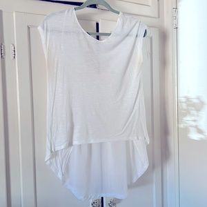 Light, sheer-backed top